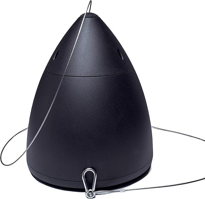 HPS-6-BL-V Commercial 2-Way 6.5” Pendant Speaker with Woofer and Gripple Kit (Black/Sell Per Each)