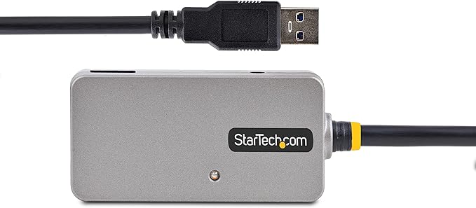 StarTech.com USB Extender Hub 10m USB 3.0 Extension Cable w/ 4-Port USB-A Hub Active/Bus Powered USB Repeater Cable Optional 20W Power Supply Included Level 2 ESD Protection TAA