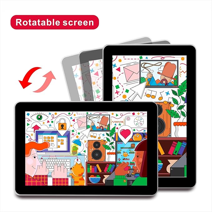 OSOYOO 10.1 Raspberry Pi DSI Touchscreen Display | 800×1280 IPS Capacitive Touch | High-Speed 2/4-Lane MIPI DSI | Easy Driver Setup | Supports Pi 5/4/3/2 | Portable All-in-One Workstation