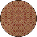 Vermilion Orange Marble Round Area Rug Throw Rugs Soft Washable Small Round Floor Mats for Bedroom Living Room Victorian Old Fashioned Traditional Diameter 47.2 in