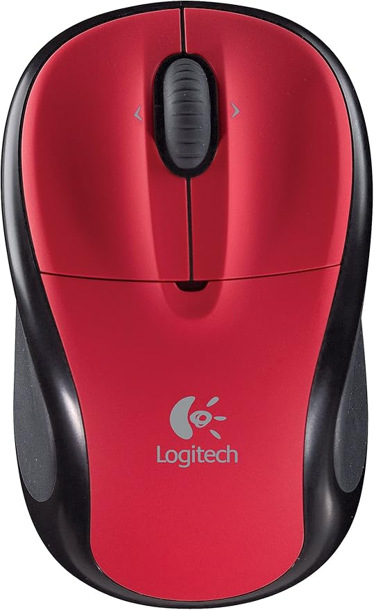 Logitech V220 Cordless Optical Mouse for Notebooks (Scarlet Red)