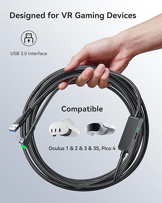 INIU 16FT Link Cable + 3-Port 65W USB C Charger Block
