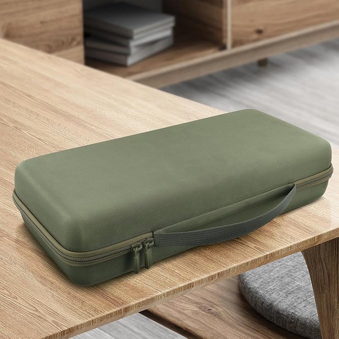 co2CREA Hard Travel Case Compatible with 8BitDo Retro Mechanical Keyboard 87 Keys Dual Super Programmable Buttons (Green Case)