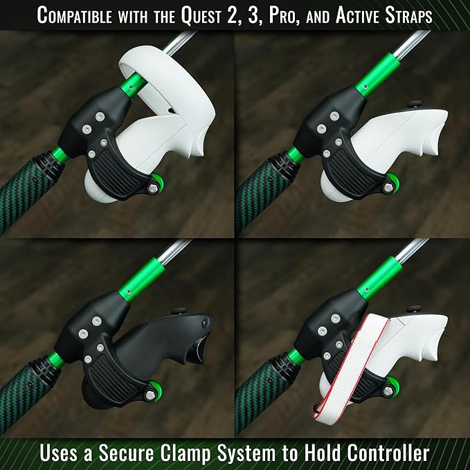 DeadEyeVR - DriVR Elite Chrome - Golf Club for Quest - Realistic VR Golf Simulator Handle - Weighted VR Golf Club Grip for Enhanced Play