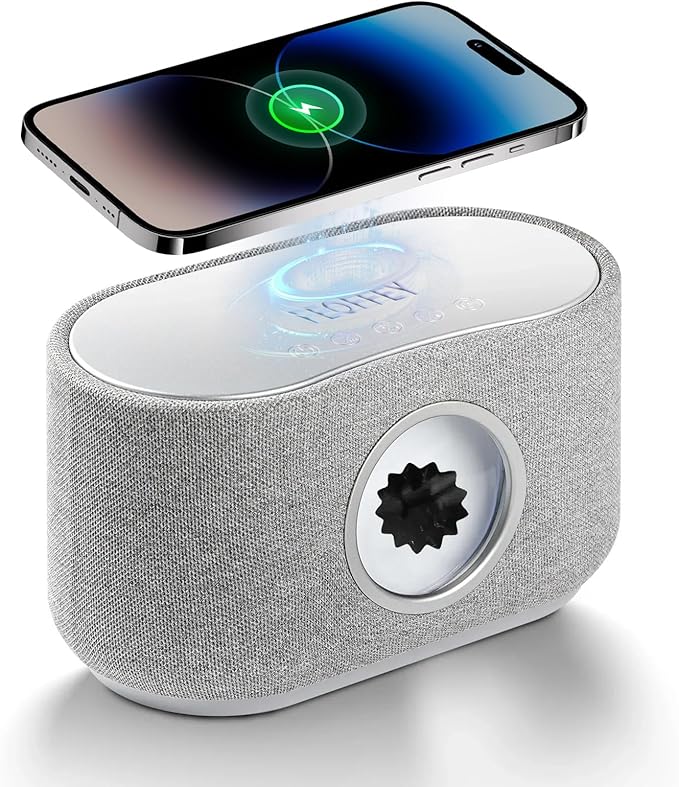 Magnetic Fluid Bluetooth Speaker with Music Visualization 15W Wireless Charging Touch Control Stereo Sound for Office Home Decor Music Lovers &amp Tech Enthusiasts