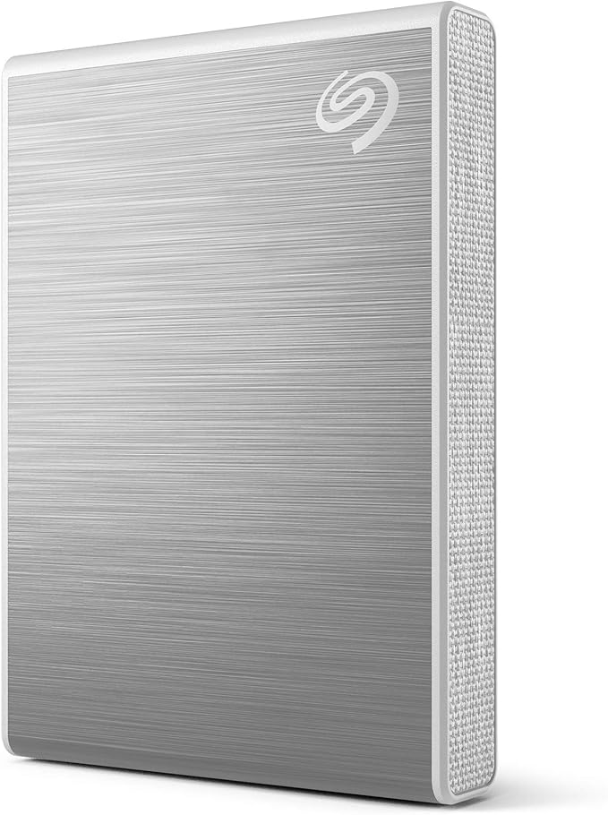 Seagate One Touch SSD 2TB External SSD Portable – Silver speeds up to 1030MB/s 6mo Mylio Photo+ subscription 6mo Dropbox Backup Plan and Rescue Services (STKG2000401)