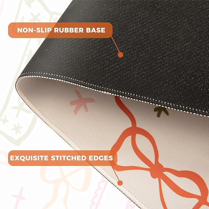 iCasso Ergonomic Mouse Pad Keyboard Wrist Rest Memory Foam Mousepad with Wrist Support XXL Desk Mat Desk Pad