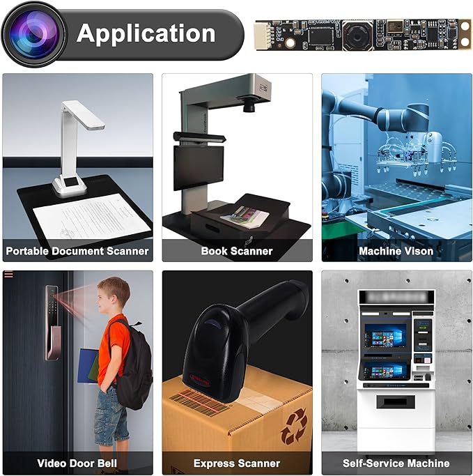 SVPRO 8MP USB Camera with Microphone - UVC Micro Webcam Board for PC/Laptop Autofocus Camera Module for Laser Engraver/Lightburn USB Plug &amp Play for Windows/MacOS/Linux/Android