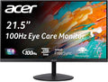 Acer SB222Q EBI 21.5 FHD 1920 x 1080 IPS Zero-Frame IPS Gaming Office Monitor | AMD FreeSync Technology | Ultra-Thin Stylish Design | Up to 100Hz | 1ms VRB | Low Blue Light | Tilt | HDMI &amp VGA Po