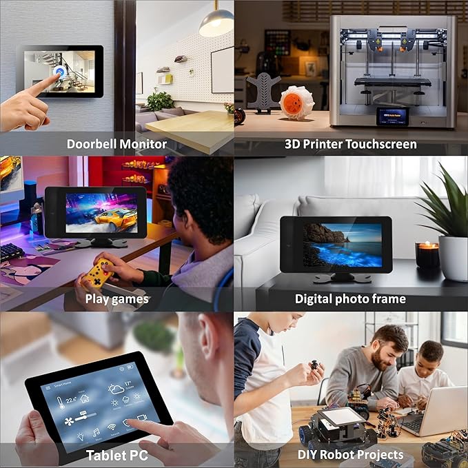 OSOYOO PiStudio Case with 7-inch IPS DSI V4.0 Touch Screen: A Comprehensive Touchscreen Solution for Raspberry Pi 5 4 3 2 Projects