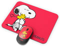 SOAR Peanuts Mouse &amp Mouse Pad Combo Red- Hug