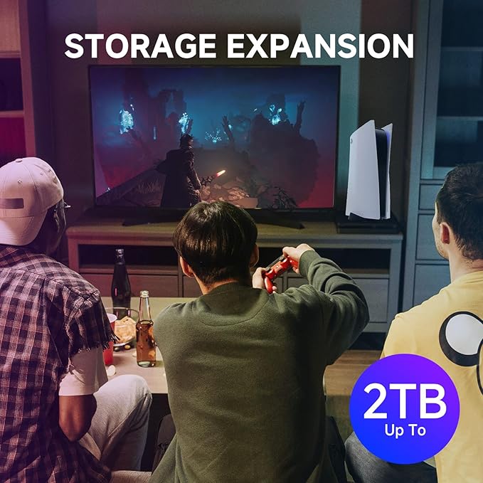 fanxiang 2TB NVMe Internal Gaming SSD for PS5 with Heatsink Up to 7100MB/s M.2 SSD PCIe Gen 4 SSD Storage Expansion Compatible with PS5 Internal Solid State Drive for Gamers Professionals Creators