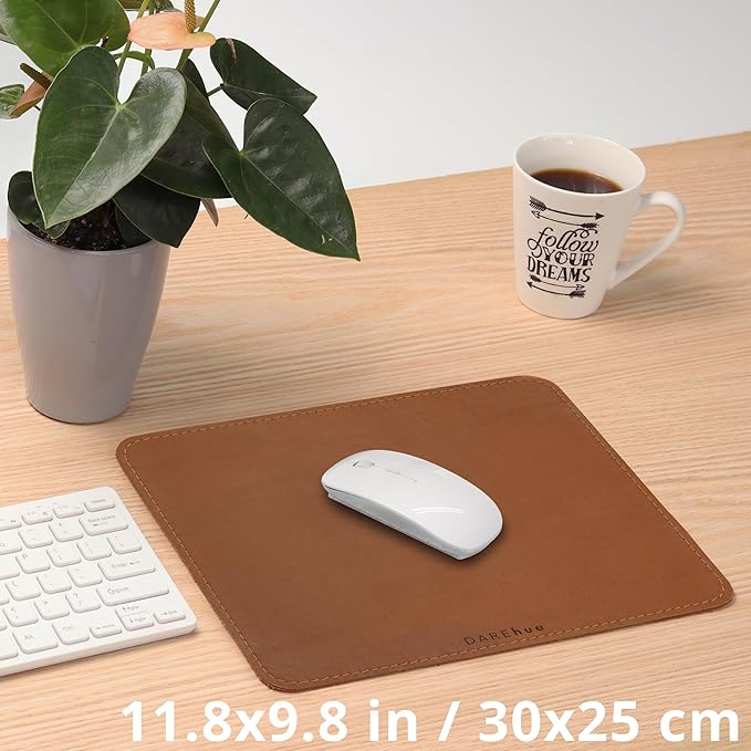 Genuine Leather Mouse Pad (Toffee Brown Large)