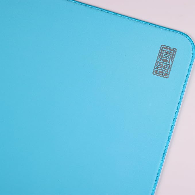 Mouse Pads EspTiger Shan Hai Series Chuan Yun (480 x 400 x 4mm) Standard Size SlimFlex Base Delicate Dense Plain Weave Fabric Large Cloth Gaming Mousepad – Light Blue