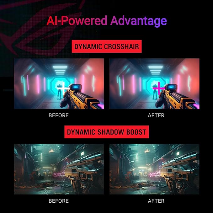 ASUS ROG Strix 27” 1440P USB-C HDR Gaming Monitor (XG27ACG-W) - White QHD 180Hz 1ms Fast IPS DCI-P3 95% Extreme Low Motion Blur Sync G-Sync Compatible Tripod Socket AI Gaming 3yr Warranty
