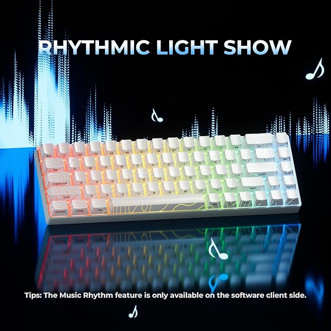 OHY XVX HE68 60 Percent Gaming KeyboardHall Effect Magnetic Switches CNC Aluminum Frame Rapid Trigger Keyboard w Topographic IMD Keycaps 8KHz Polling Rate Adjustable ActuationHot-Swap-White