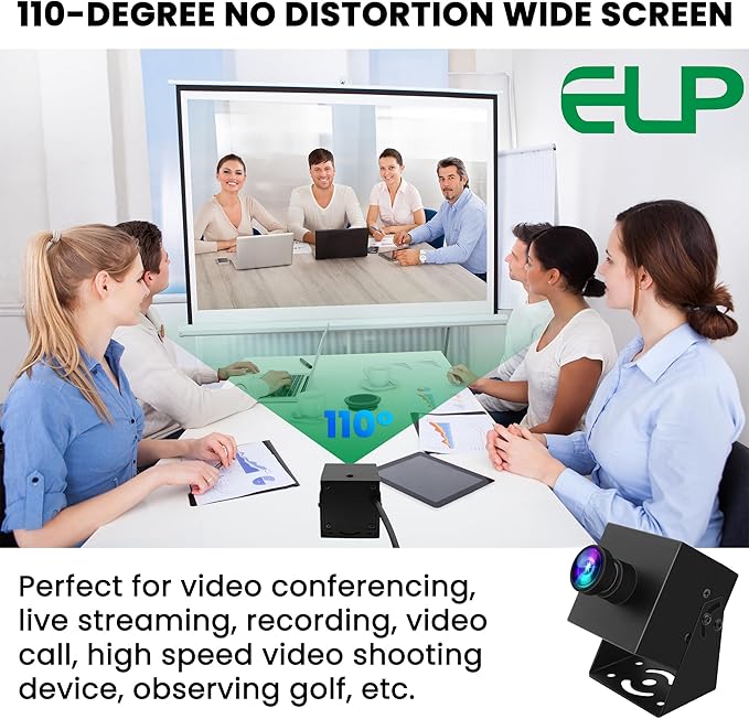 ELP 1080P 120fps USB Camera for Computer - 12MP Wide Angle PC Camera with High Speed and Mini Design for Desktop Industrial Security and Raspberry Pi