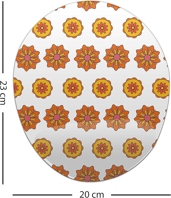 Ergonomic Mouse Pad with Wrist Rest Digital Printed Mouse Mat for Tendon Sheath Problems Non-Slip Base for Office and Home Size: 20 x 23 cm