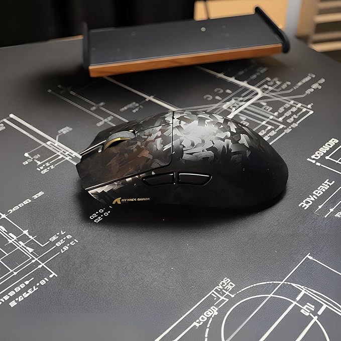 ATTACK SHARK X11 Ultra 8K Carbon Fiber Wireless Gaming Mouse with 42000 DPI-PAW3950 MAX Sensor-59g LightweightNordic 54L15 MCU ChipWired/BT/2.4Ghz100 Million ClicksProgrammable for PC Mac(Black)