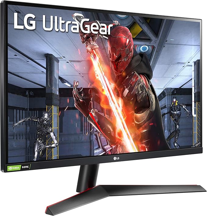 LG 27GN600-B Ultragear 27 IPS LED FHD G-Sync Compatible Monitor with HDR (DisplayPort HDMI) - Black