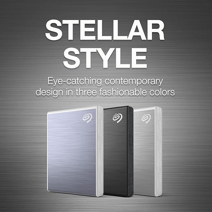 Seagate One Touch SSD 2TB External SSD Portable – Silver speeds up to 1030MB/s 6mo Mylio Photo+ subscription 6mo Dropbox Backup Plan and Rescue Services (STKG2000401)