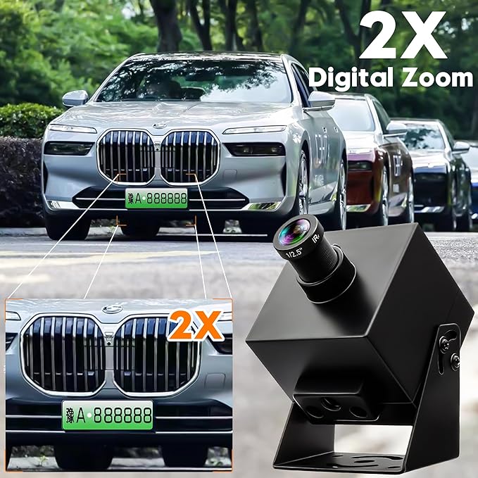 4K HDMI USB3.0 Camera Simultaneous Output 60fps H.264 Webcam with 25° Narrow Angle Lens 2X Digital Zoom Plug and Play for Video Conference Industrial TV