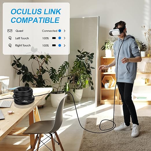 50FT USB 3.0 Active Extension Cable USB Extension Cord A/M to A/F (15M) for USB HUBWebcamXboxOculus Quest 2/3 VRPS4PrinterExternal Hard Disk