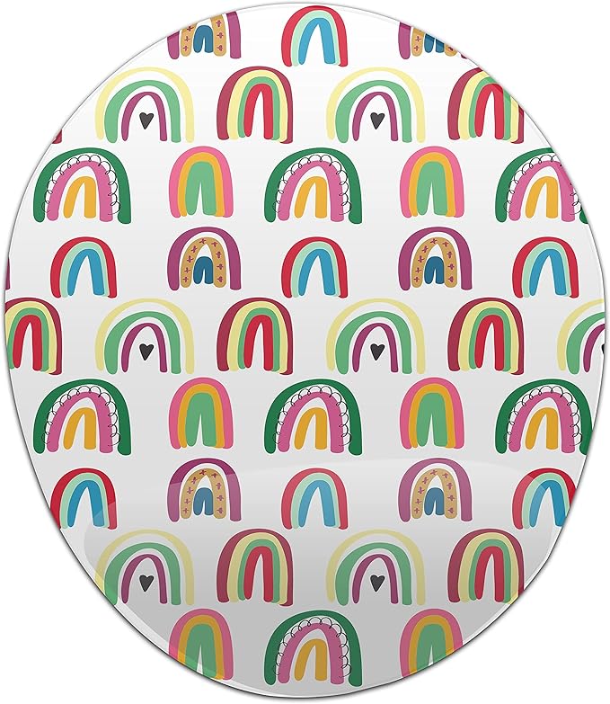 Ergonomic Mouse Pad with Wrist Rest Digital Printed Mouse Mat for Tendon Sheath Problems Non-Slip Base for Office and Home Size: 20 x 23 cm