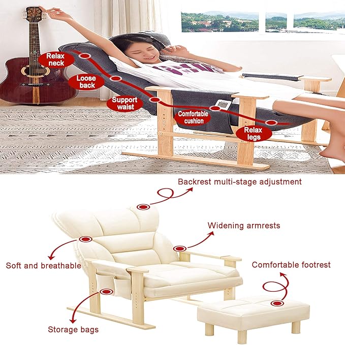 Office Chair Gaming Chair Computer Chair High Back Computer Chair with Adjustable Backrest HeadrestDesk Chair Game Chair Upholstered Executive Chair for Home Work AdultsErgonomic Office Ch