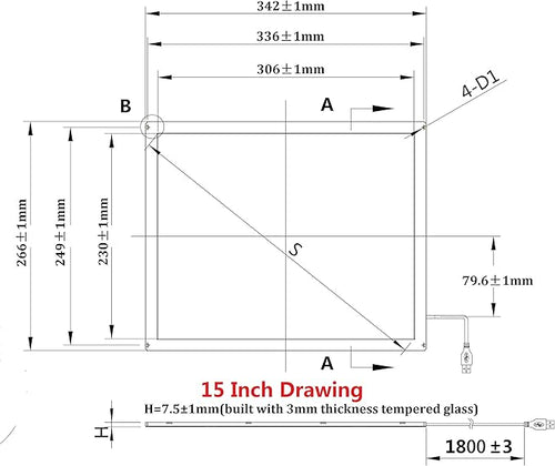 15.1 Inch Multi Points IR Touch Screen Infrared Touch Panel USB Free Driver