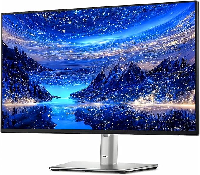 Dell P2425HE 24 IPS FHD Monitor 100Hz 1500:1 Contrast Ratio 99% sRGB USB-C HDMI USB-A VGA DisplayPort Height Tilt Swivel Pivot Silver