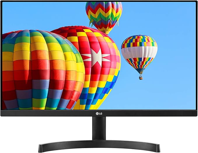 LG 24ML600M-B Monitor 24” FHD (1920 x 1080) IPS Display 3-Side Borderless Design Radeon FreeSync Dual HDMI OnScreen Control - Black