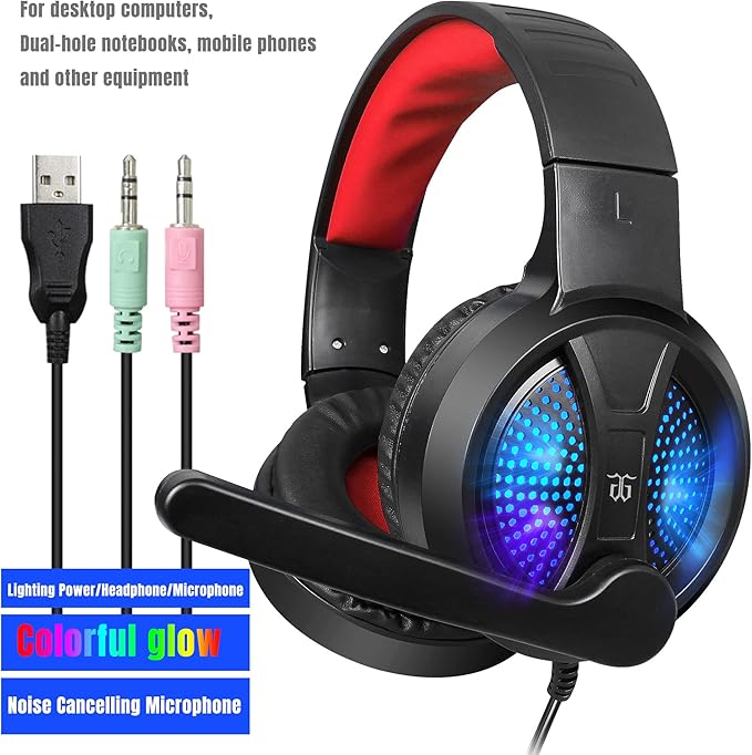 Gaming Keyboard and MouseHeadphonesMouse padAll in One Combo for PC Gamers and Xbox and PS4 Users