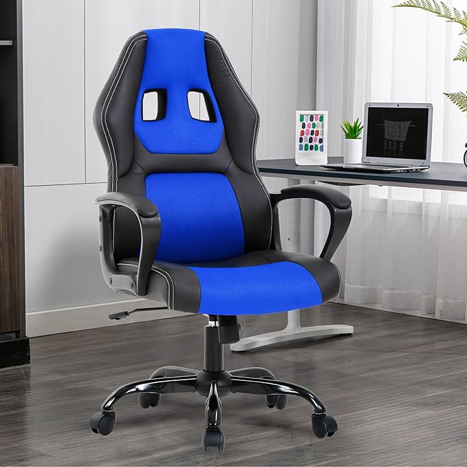 Ergonomic Gaming Chairs Comfortable Video Game Chairs with Adjustable Height Cheap Gamer Chair Desk Chair Gaming with Lumbar Support for Teens