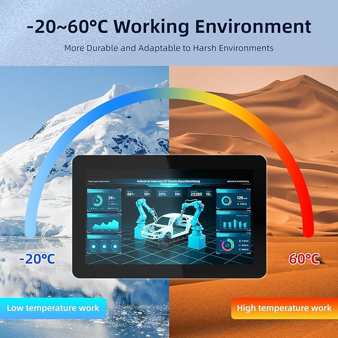 23.6 Inch Industrial Touchscreen Monitor10-Point Capacitive Touch IP65 LCD Display 16:9with VESA HDMI/VGA/DVI/USB/Audiofor Medical &amp Industrial &amp Kiosks POS.1920 * 1080