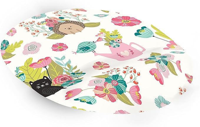 Ergonomic Mouse Pad with Wrist Rest Digital Printed Mouse Mat for Tendon Sheath Problems Non-Slip Base for Office and Home Size: 20 x 23 cm