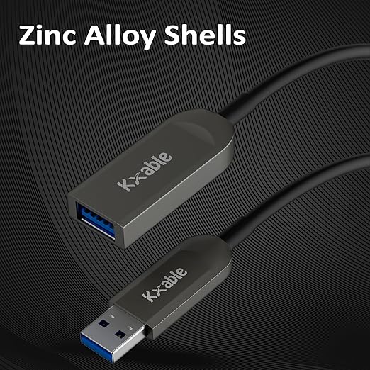 USB 3.0 Active Fiber Optical 75 Feet Extension Cable High Speed 5Gbps Data Transfer Supports USB 3.0 &amp 2.0 Compatible with Webcam USB Hub VR Hard Drive Printer