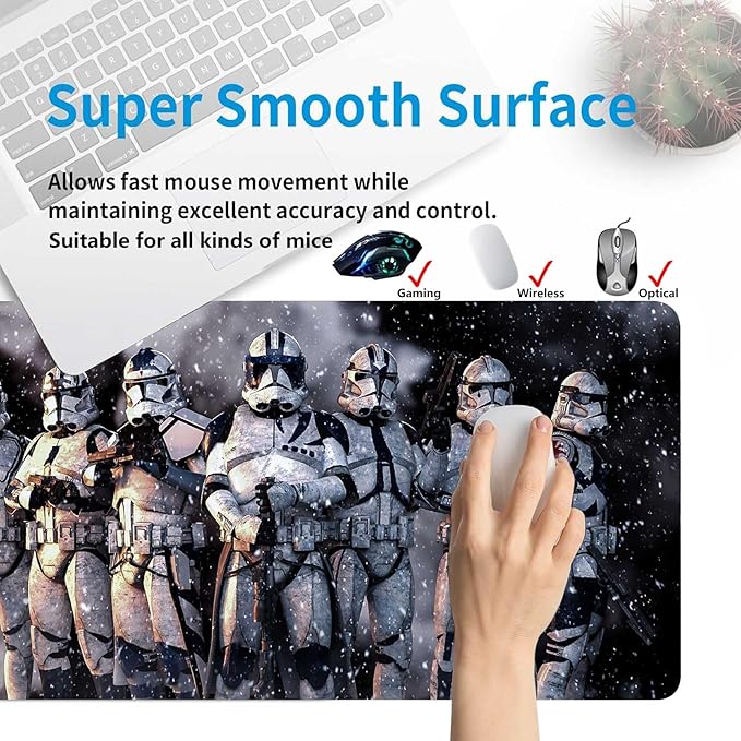 Extra Large Gaming Mouse Pad Design Desk Pad XXLMousepad with Non-Slip Rubber Base &amp Stitched Edges Mouse MatPortable Desk Mat for Computer Keyboard Mice Laptop and PC31.5X15.7 inches