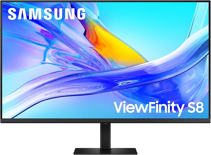 Samsung 37” ViewFinity S8 (S80UD) 4K UHD HDR10 High Resolution Monitor with USB-C and Ergonomic Design Built-in KVM Switch Intelligent Eye Care LS37D800UANXZA 2025