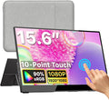 Portable Monitor Touchscreen 15.6 inch 1080P FHD 90% sRGB 60Hz Travel Monitor for Laptop MacBook Surface PC Xbox PS5 HDMI USB-C VESA Compatible Built-in Speaker