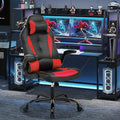 Gaming Chair PU Leather Computer Chairs Desk Chair w/Adjustable Headrest and Armrest PC Gaming Chair High Back Ergonomic Chairs Racing Game ChairRed