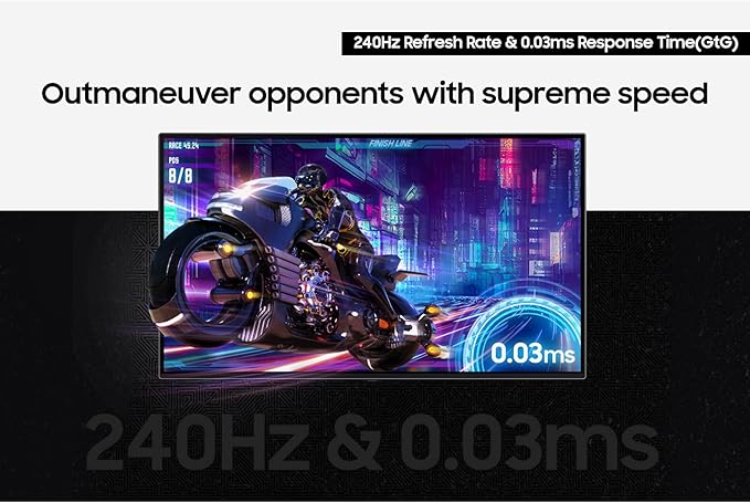 Samsung 32 Odyssey OLED G8 (G80SD) Series 4K UHD Smart Gaming Monitor w QD-OLED 240Hz 0.03ms G-Sync Compatible Glare-Free Display LS32DG800SNXZA 3 Yr Warranty (Renewed)