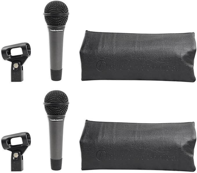 Pair Audio Technica ATM410 Cardioid Dynamic Microphones HI-Energy Neo Magnet