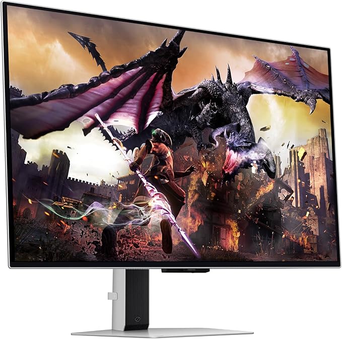 Samsung 32 Odyssey OLED G8 (G80SD) Series 4K UHD Smart Gaming Monitor w QD-OLED 240Hz 0.03ms G-Sync Compatible Glare-Free Display Sleek Metal Design LS32DG800SNXZA 3 Yr Warranty
