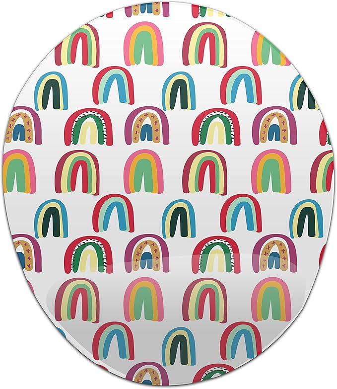 Ergonomic Mouse Pad with Wrist Rest Digital Printed Mouse Mat for Tendon Sheath Problems Non-Slip Base for Office and Home Size: 20 x 23 cm