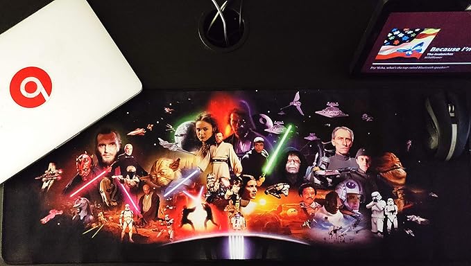 Starwars Custom-Made Large Keyboard/Mouse pad Office Desk Pad Dual Use Desk Writing Mat for Home or Office (400mm800mm3mm)