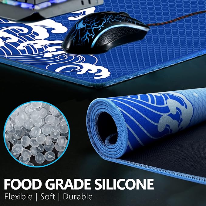 X-Raypad Aqua Control Plus Wave Gaming Mouse Pad Ultra-High Precision Mouse Pad with Perfect Speed and Control Capability Consistent X and Y Glide Designed for Fps Players with Low DPI Requirements
