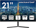 Packard Bell airFrame 21 FHD Monitor 1920x1080 Ultrawide VESA Mount Compatible Tilt Adjustment HDMI/VGA Slim Bezel for Home Office and Light Gaming