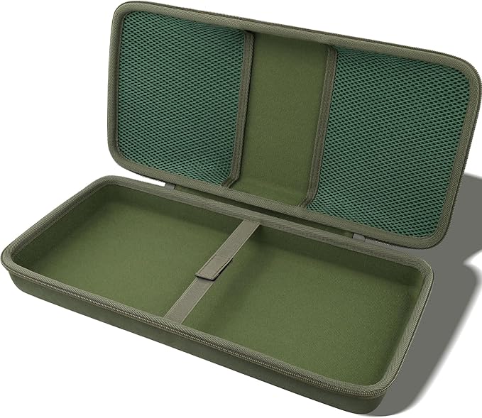 co2CREA Hard Travel Case Compatible with 8BitDo Retro Mechanical Keyboard 87 Keys Dual Super Programmable Buttons (Green Case)
