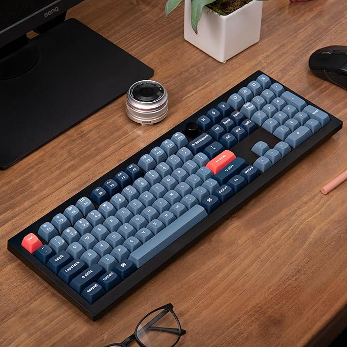 Keychron V6 Max Wireless Custom Mechanical Keyboard 2.4 GHz Bluetooth QMK Full-Size Layout RGB with Hot-swappable Gateron Brown Switch Compatible with Mac Windows Linux